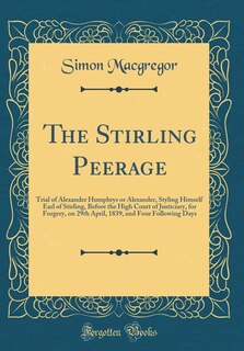 Front cover_The Stirling Peerage