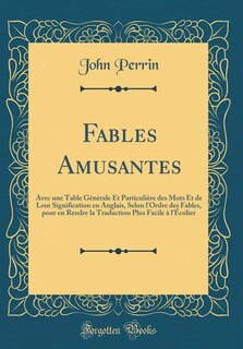 Front cover_Fables Amusantes