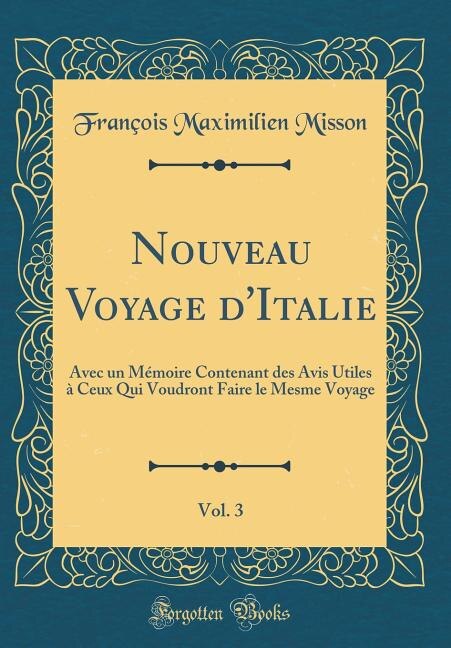 Front cover_Nouveau Voyage d'Italie, Vol. 3