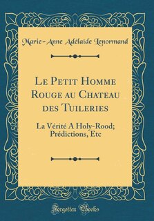 Front cover_Le Petit Homme Rouge au Chateau des Tuileries