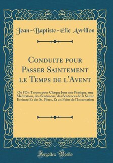 Front cover_Conduite pour Passer Saintement le Temps de l'Avent