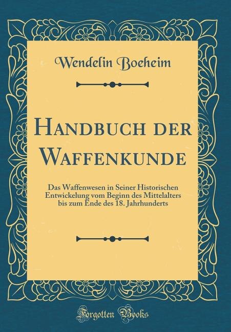 Couverture_Handbuch der Waffenkunde