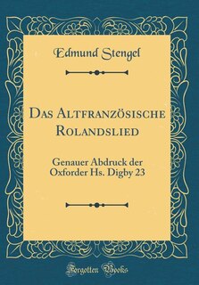 Front cover_Das Altfranzösische Rolandslied