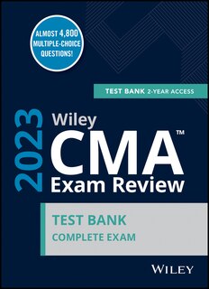 Front cover_Wiley CMA Exam Review 2023 Test Bank: Complete Exam (2-year access)
