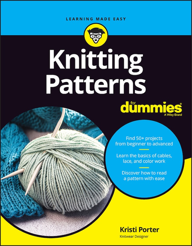 Front cover_Knitting Patterns For Dummies