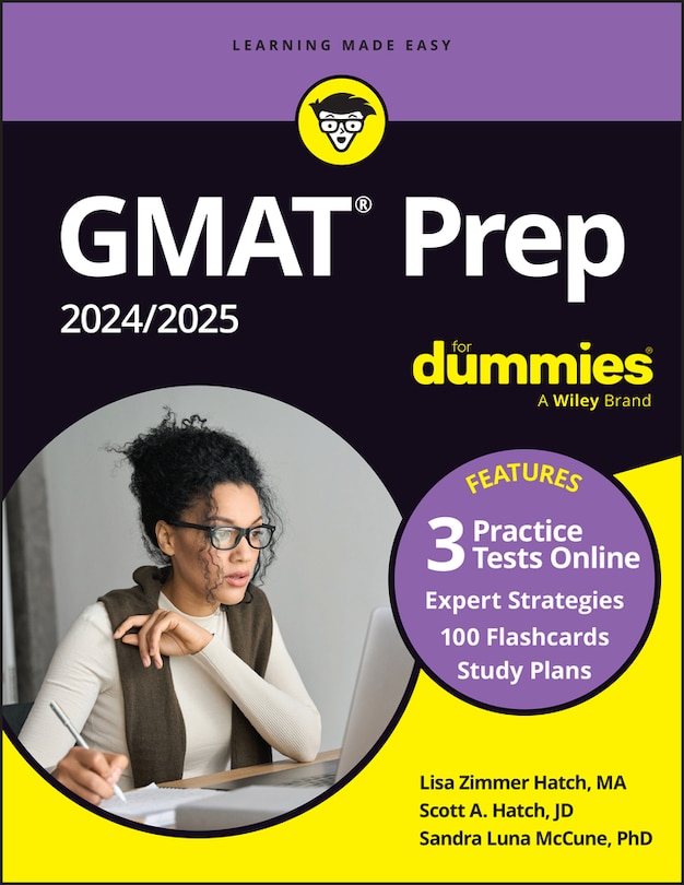Front cover_GMAT Prep 2024/2025 For Dummies (GMAT Focus Edition): Book + 3 Practice Tests + 100 Flashcards Online