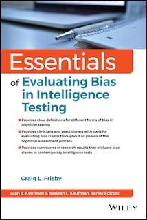 Couverture_Essentials of Evaluating Bias in Intelligence Testing