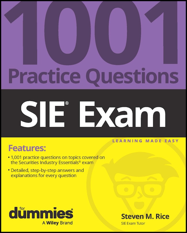 Front cover_SIE Exam: 1001 Practice Questions For Dummies