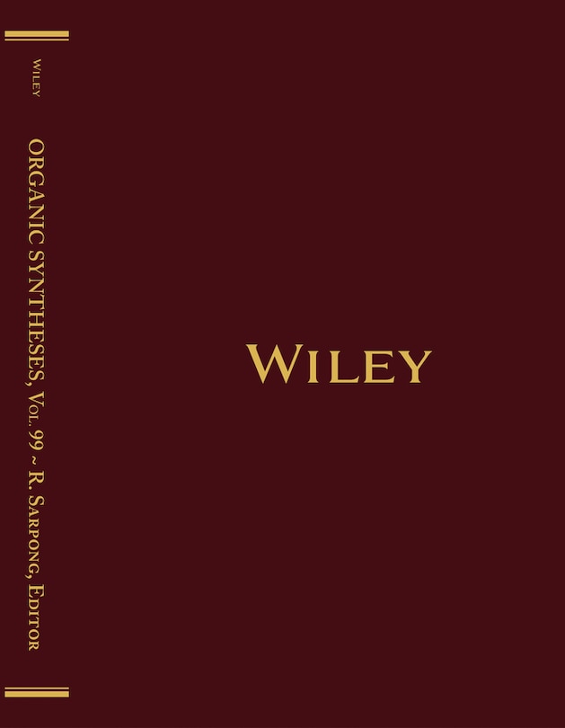 Couverture_Organic Syntheses, Volume 99