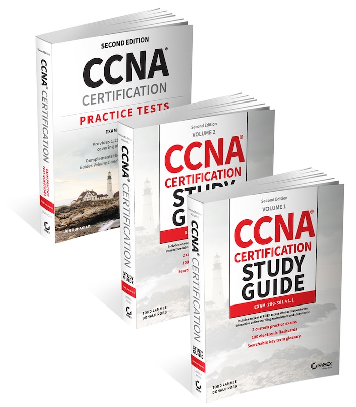 Front cover_CCNA Certification Study Guide Volume 1, Volume 2, and Practice Tests Kit