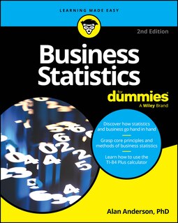 Front cover_Business Statistics For Dummies