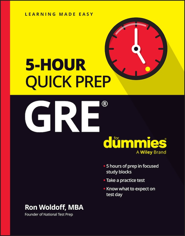 Front cover_GRE 5-Hour Quick Prep For Dummies
