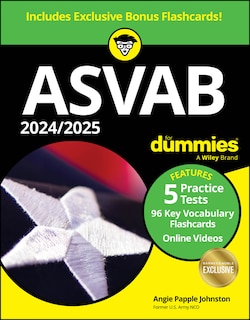 Front cover_2024/2025 ASVAB for Dummies, Barnes & Noble Exclusive Edition