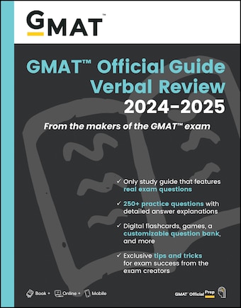 GMAT Official Guide Verbal Review 2024-2025: Book + Online Question Bank