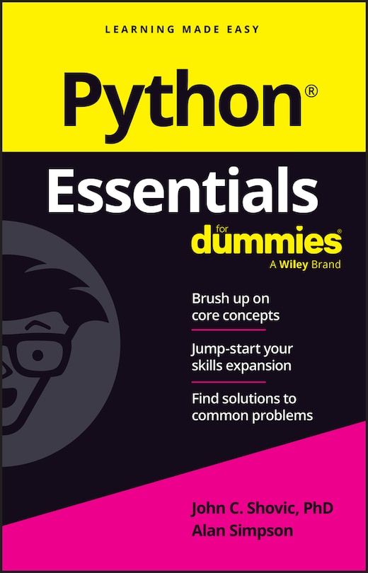 Front cover_Python Essentials For Dummies