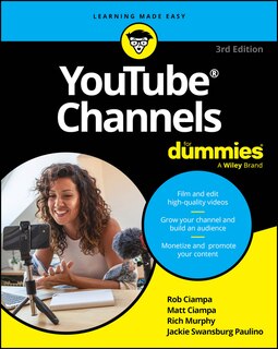 Front cover_YouTube Channels For Dummies
