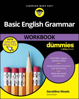 Front cover_Basic English Grammar Workbook For Dummies with Online Practice Quizzes