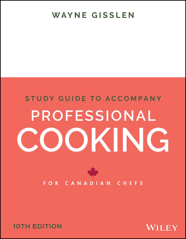 Front cover_Professional Cooking for Canadian Chefs, Student Study Guide
