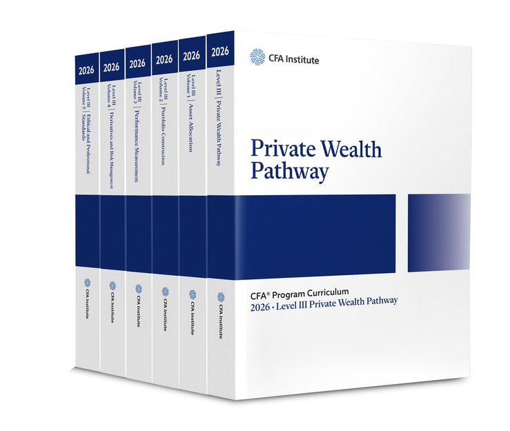 Couverture_2026 CFA Program Curriculum Level III Private Wealth Pathway Box Set