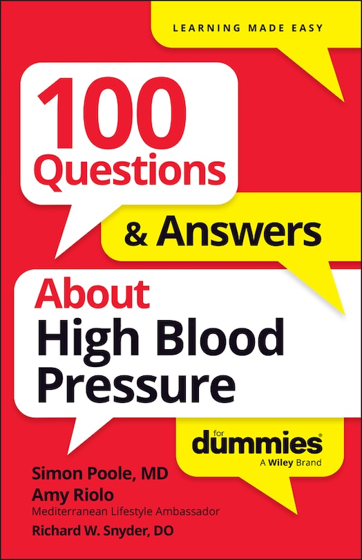 Front cover_100 Questions & Answers About High Blood Pressure For Dummies