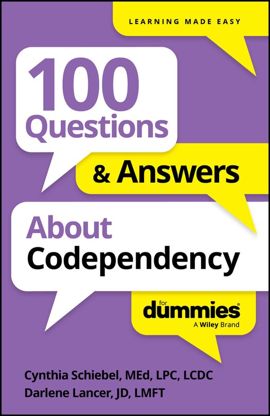 Front cover_100 Questions & Answers About Codependency For Dummies