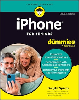 Front cover_iPhone For Seniors For Dummies, 2026 Edition