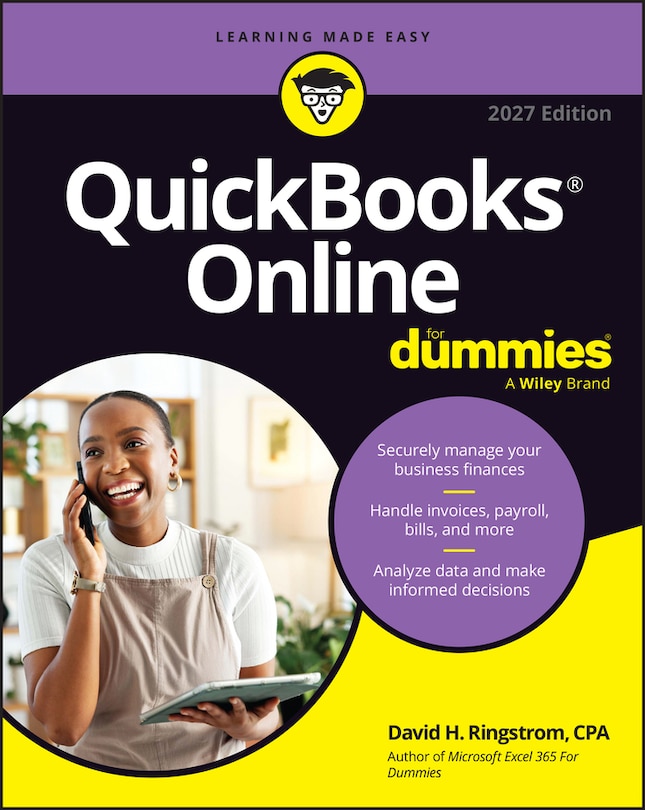 Front cover_QuickBooks Online For Dummies, 2027 Edition