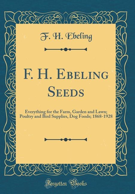 Front cover_F. H. Ebeling Seeds