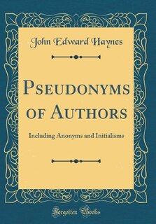 Front cover_Pseudonyms of Authors