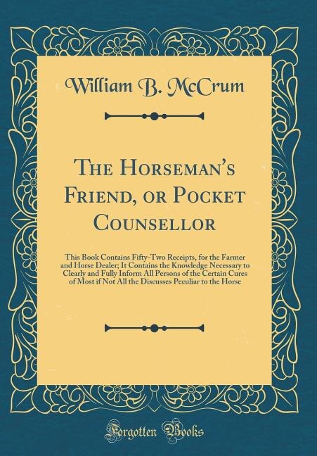 Front cover_The Horseman's Friend, or Pocket Counsellor