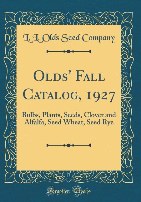 Couverture_Olds' Fall Catalog, 1927