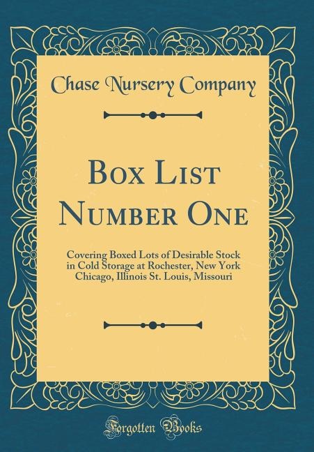 Front cover_Box List Number One