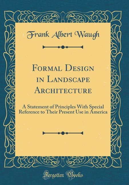 Front cover_Formal Design in Landscape Architecture