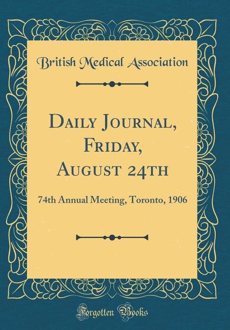 Couverture_Daily Journal, Friday, August 24th