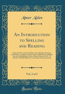 Front cover_An Introduction to Spelling and Reading, Vol. 2 of 2