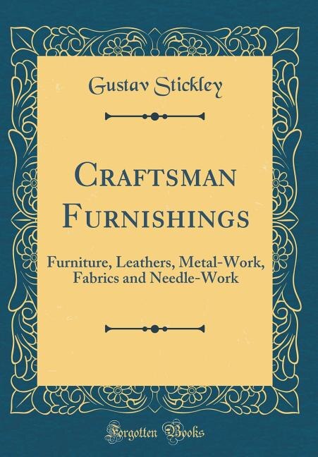Front cover_Craftsman Furnishings