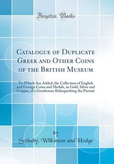 Front cover_Catalogue of Duplicate Greek and Other Coins of the British Museum