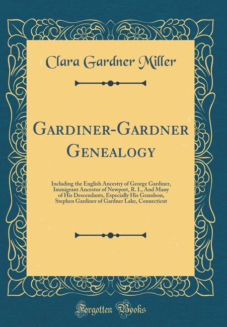 Couverture_Gardiner-Gardner Genealogy
