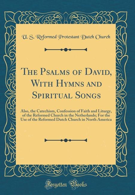 Front cover_The Psalms of David, With Hymns and Spiritual Songs