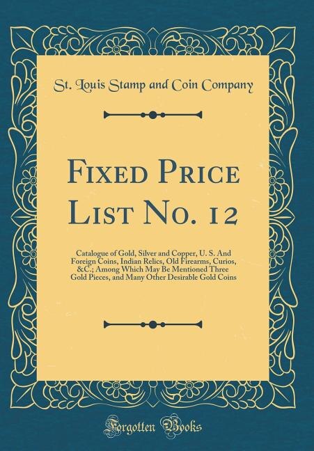 Couverture_Fixed Price List No. 12