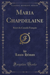 Couverture_Maria Chapdelaine