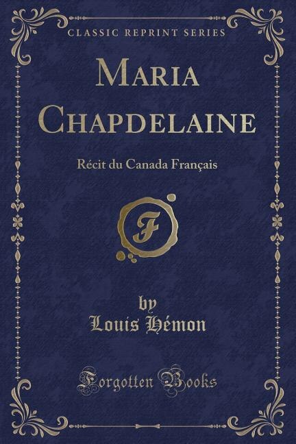 Couverture_Maria Chapdelaine