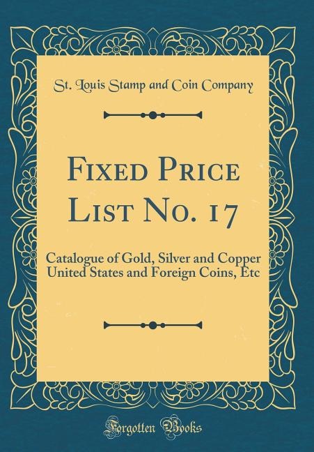 Front cover_Fixed Price List No. 17