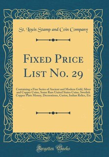 Couverture_Fixed Price List No. 29