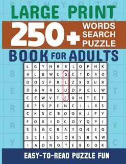 Front cover_Word Search Book 250 Word Puzzles with Solutions for Adults