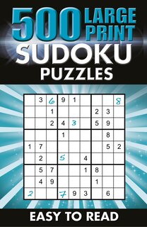 Couverture_500 Large Print Sudoku Puzzles