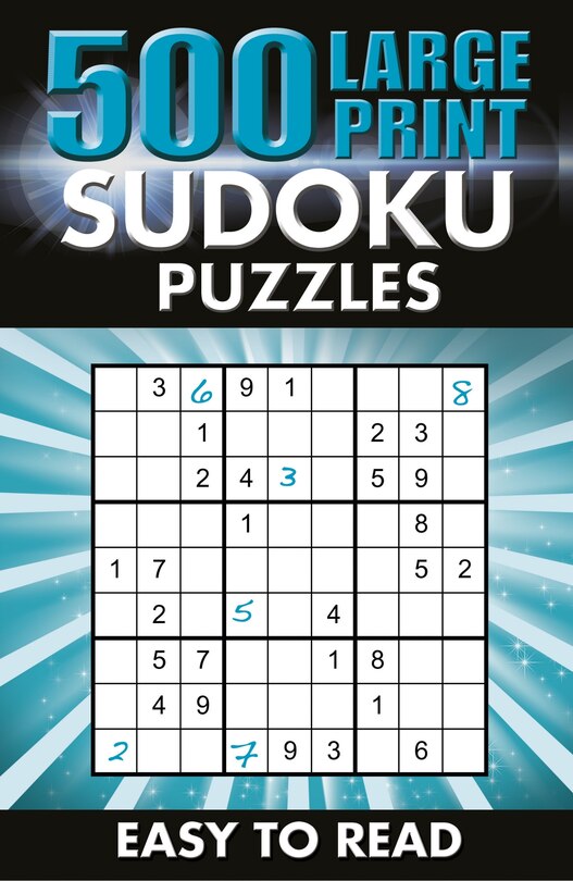 Couverture_500 Large Print Sudoku Puzzles