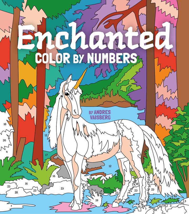 Front cover_Enchanted Color by Numbers