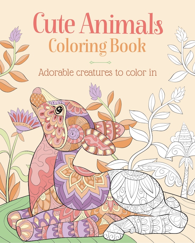 Front cover_Cute Animals Coloring Book