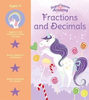 Front cover_Magical Unicorn Academy: Fractions and Decimals